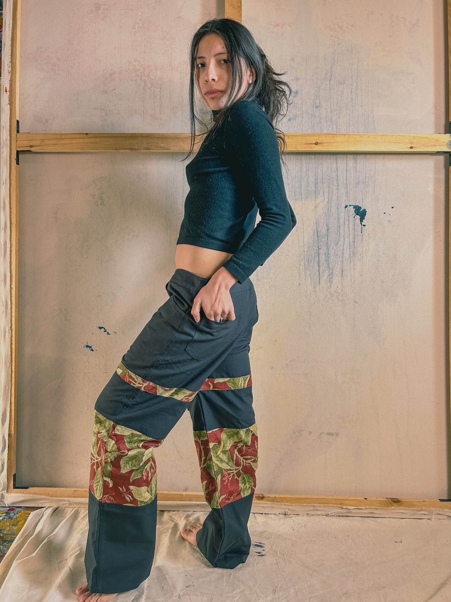 Black Upcycled Jeans