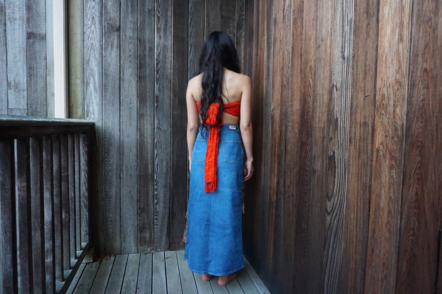 Upcycled Long Skirt