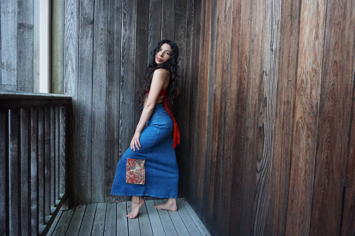 Upcycled Long Skirt