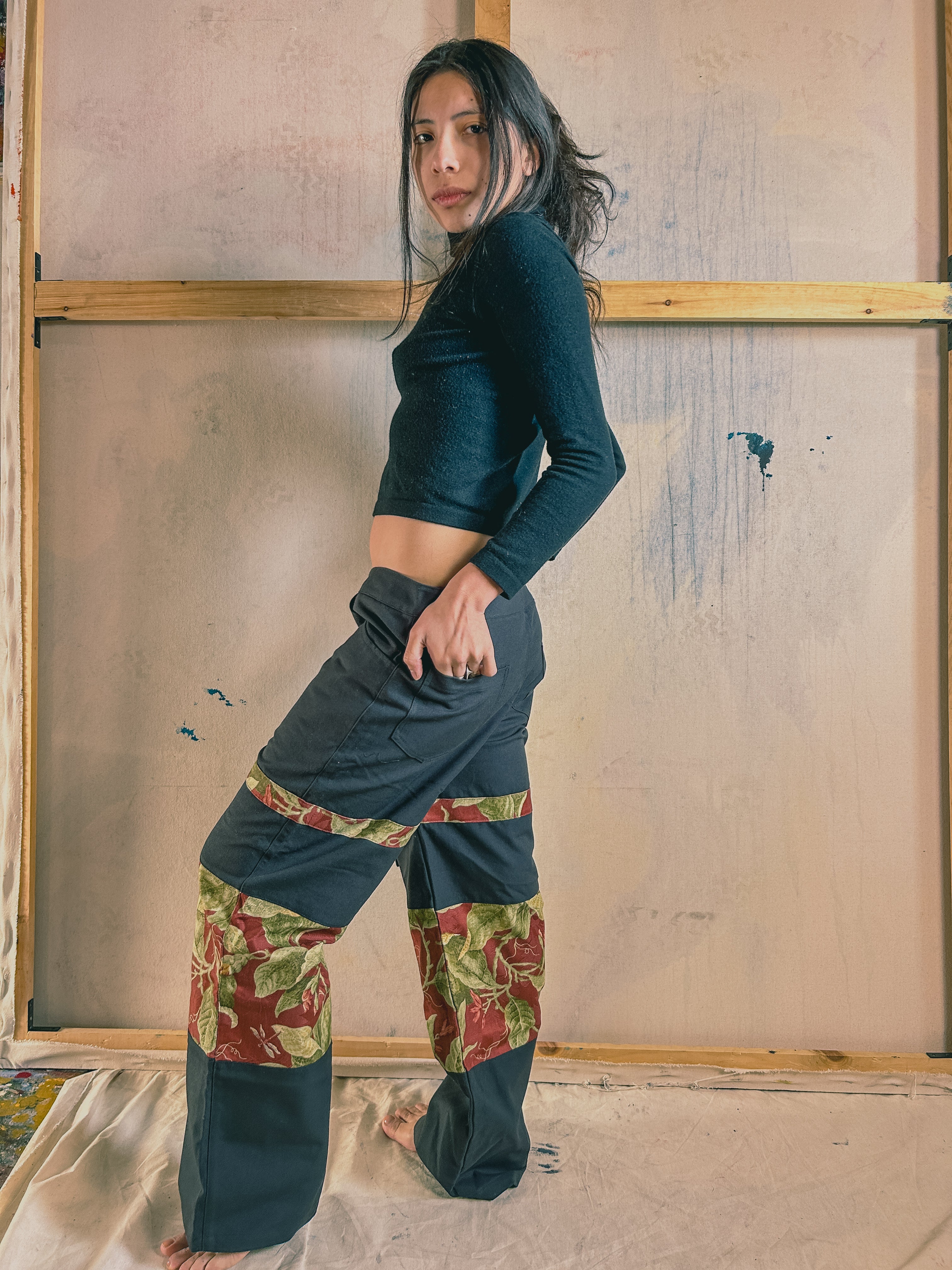 Black Upcycled Jeans