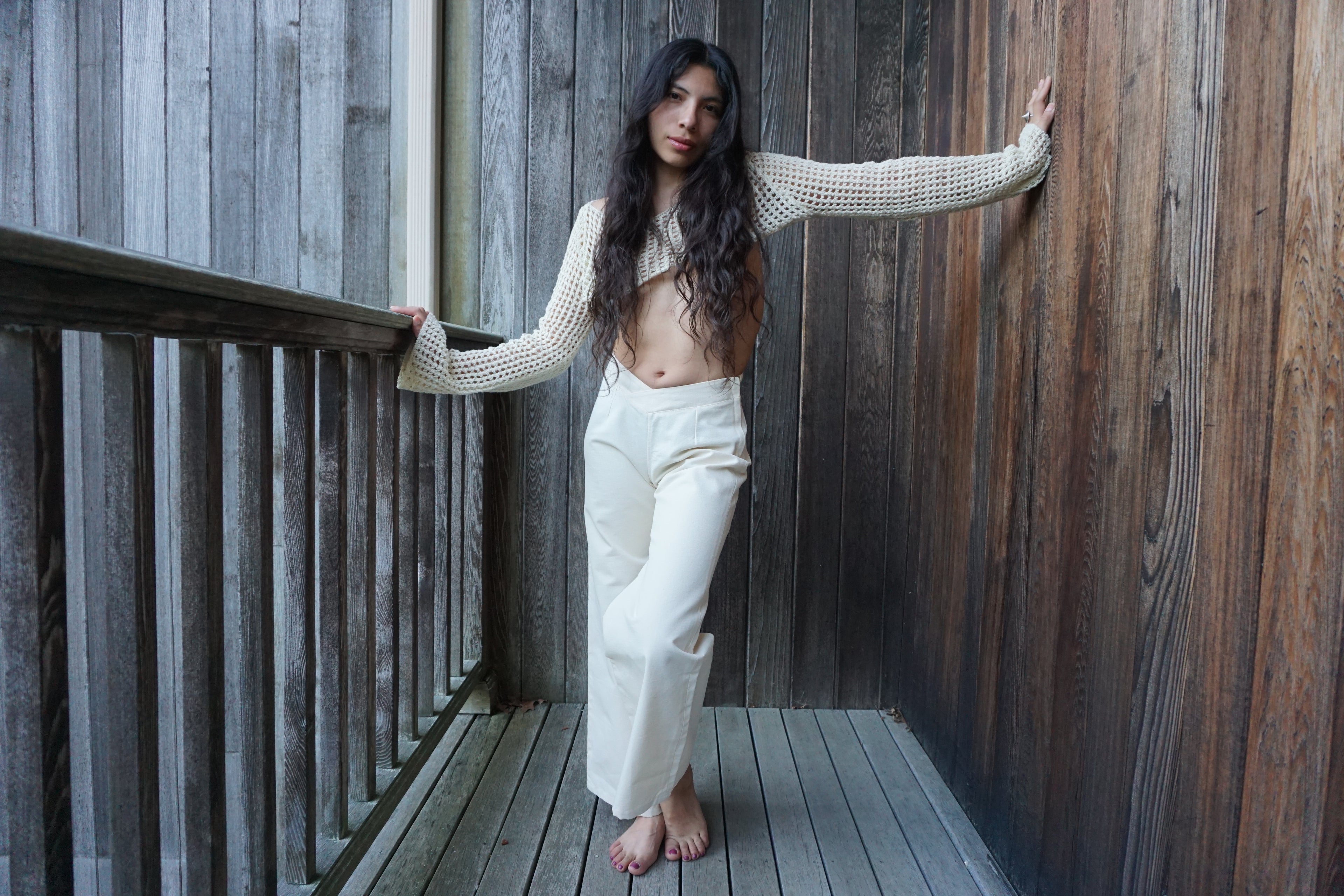 V Waist Jeans