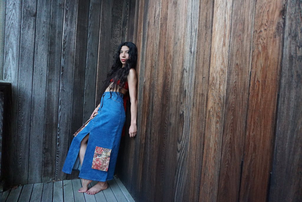 Upcycled Long Skirt