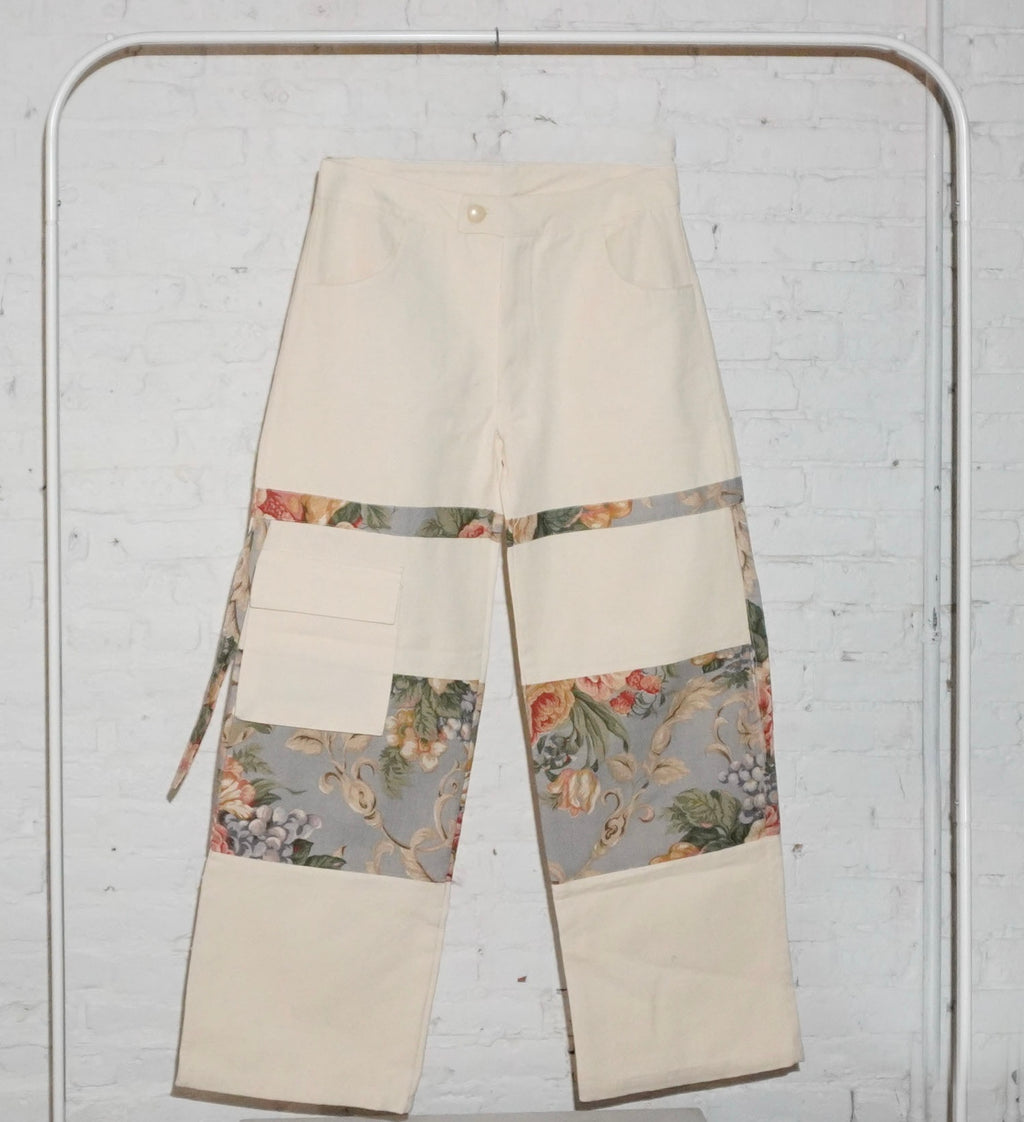 White Upcycled Jeans